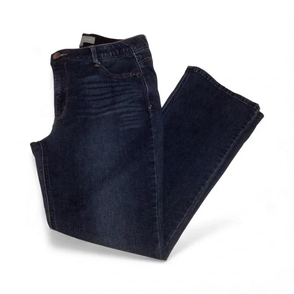 Wit & Wisdom Dark Blue bootcut stretch jeans size 12p - Picture 2 of 2